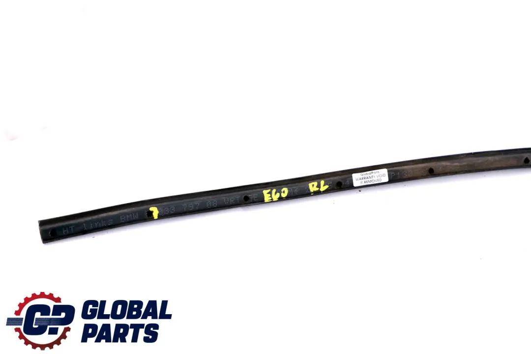 BMW 5 SERIES E60 E60N E61 E61N Gasket, door joint, bottom rear left N/S - SKU 7033797 - Part number 51227033797