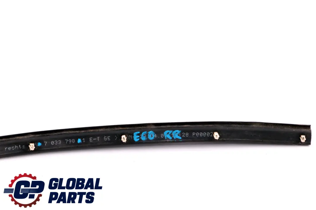 BMW E60 E61 LCI Door Joint Bottom Rear Right Gasket O/S - SKU 7033798 - Part number 7033798