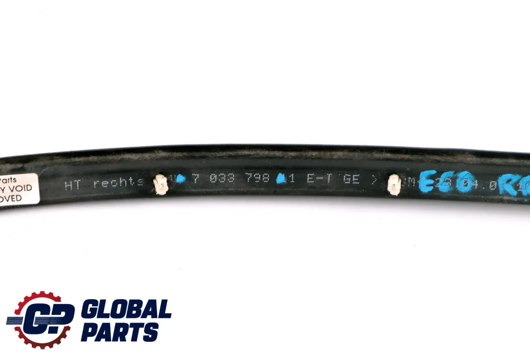 BMW E60 E61 Uszczelka Guma Drzwi Dolna Prawy Tył - SKU 7033798 - Numer Części 7033798