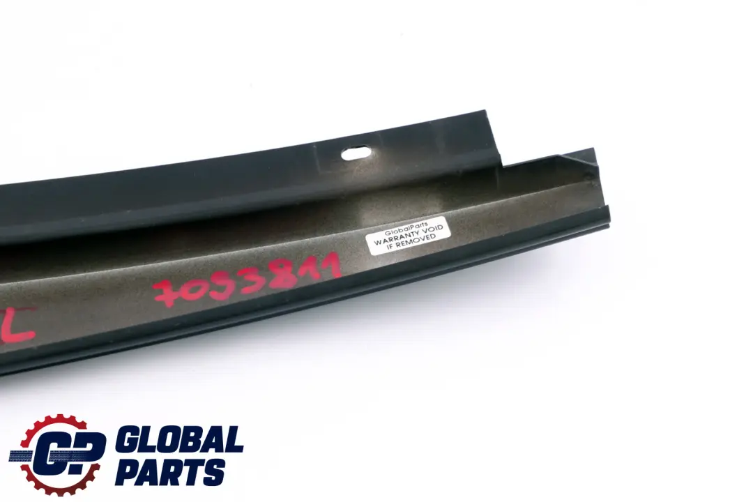 Finisher Window Frame B-Pillar Rear Left Door N/S to BMW 5 Series E60 E61 E60N E61N with Part number 51357033811 BMW 5 Series E60 E61 E60N E61N Finisher Window Frame B-Pillar Rear Left Door N/S - SKU 7033811 - Part number 51357033811