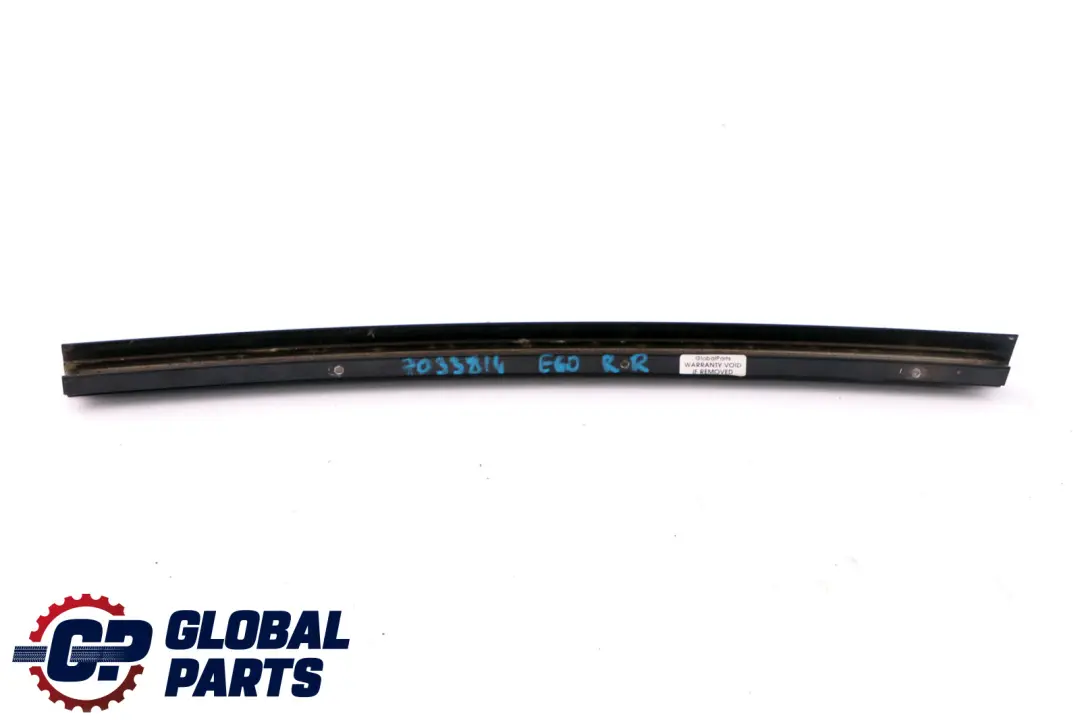BMW E60 Window Guide Web Cover Rear Right O/S - SKU 7033814 - Part number 7033814