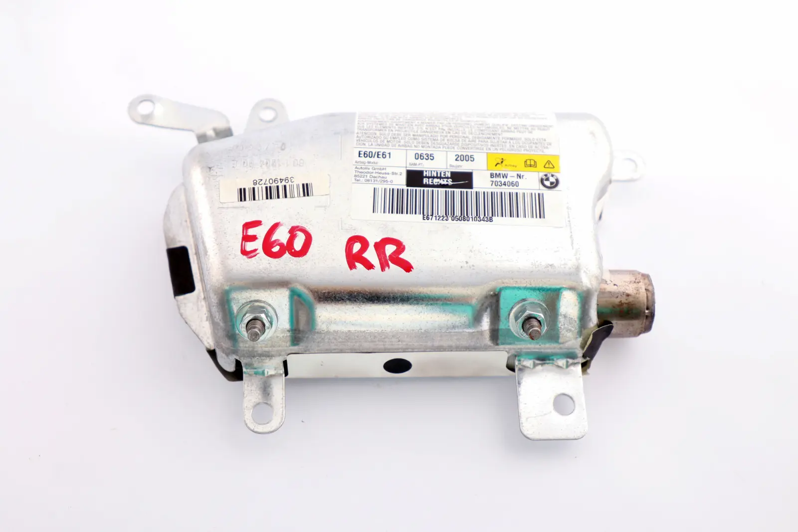 BMW 5 Serie E60 E61 LCI Airbag Module Deur Achter Rechts 7034060