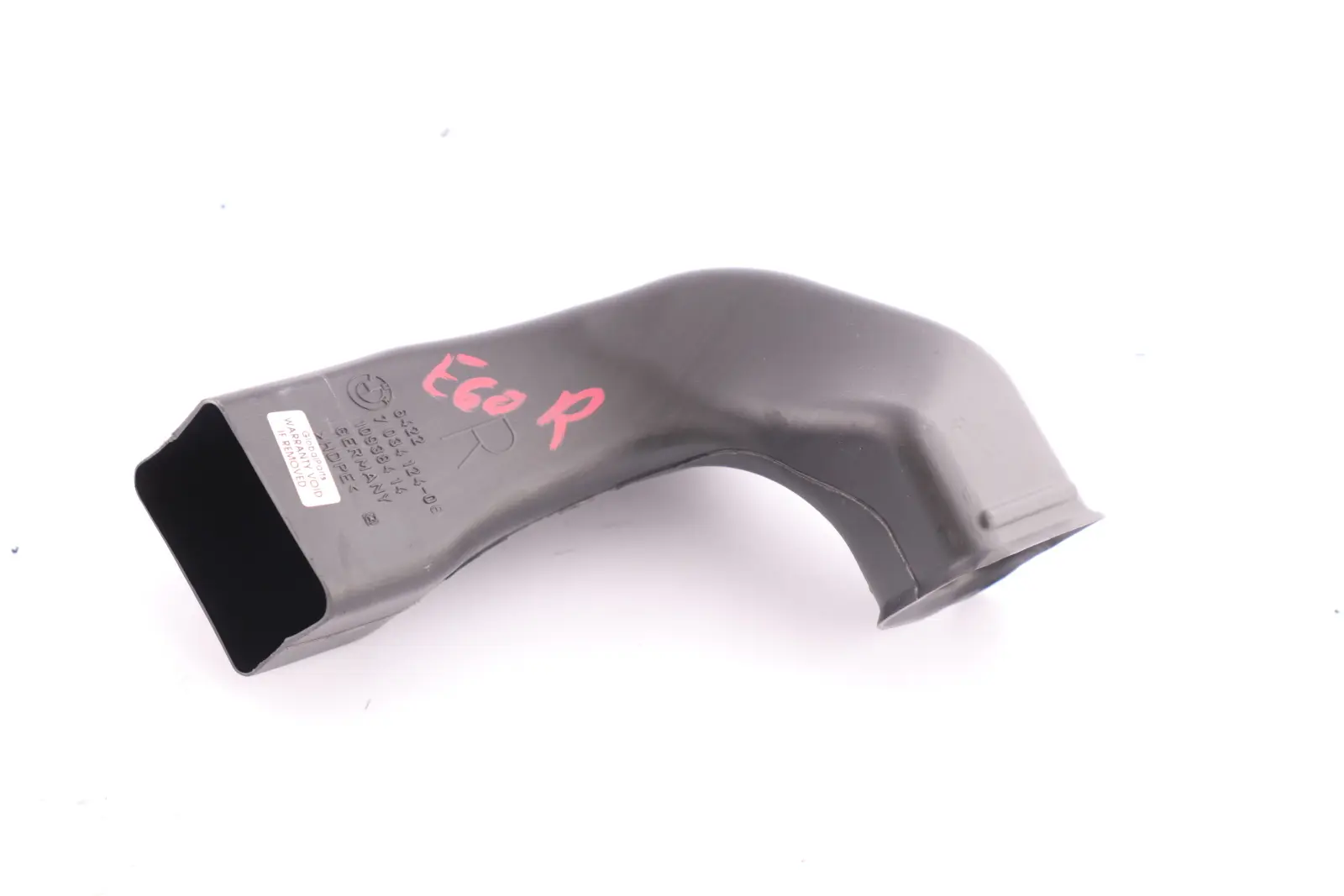 BMW E60 E61 E63 E64 Calentador conducto De aire derecho O / S Footwell 7034124