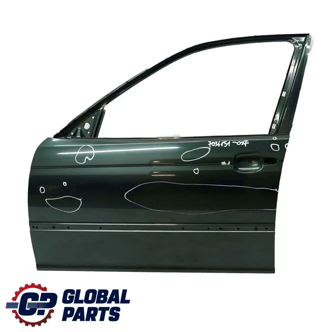 Tür Vorne Links Oxfordgruen Gruen Metallic - 430 für BMW 3 E46 Limousine Touring mit Teilenummer 7034151 BMW 3 E46 Limousine Touring Tür Vorne Links Oxfordgruen Gruen Metallic - 430 - SKU 7034151-OXF - Teilenummer 7034151