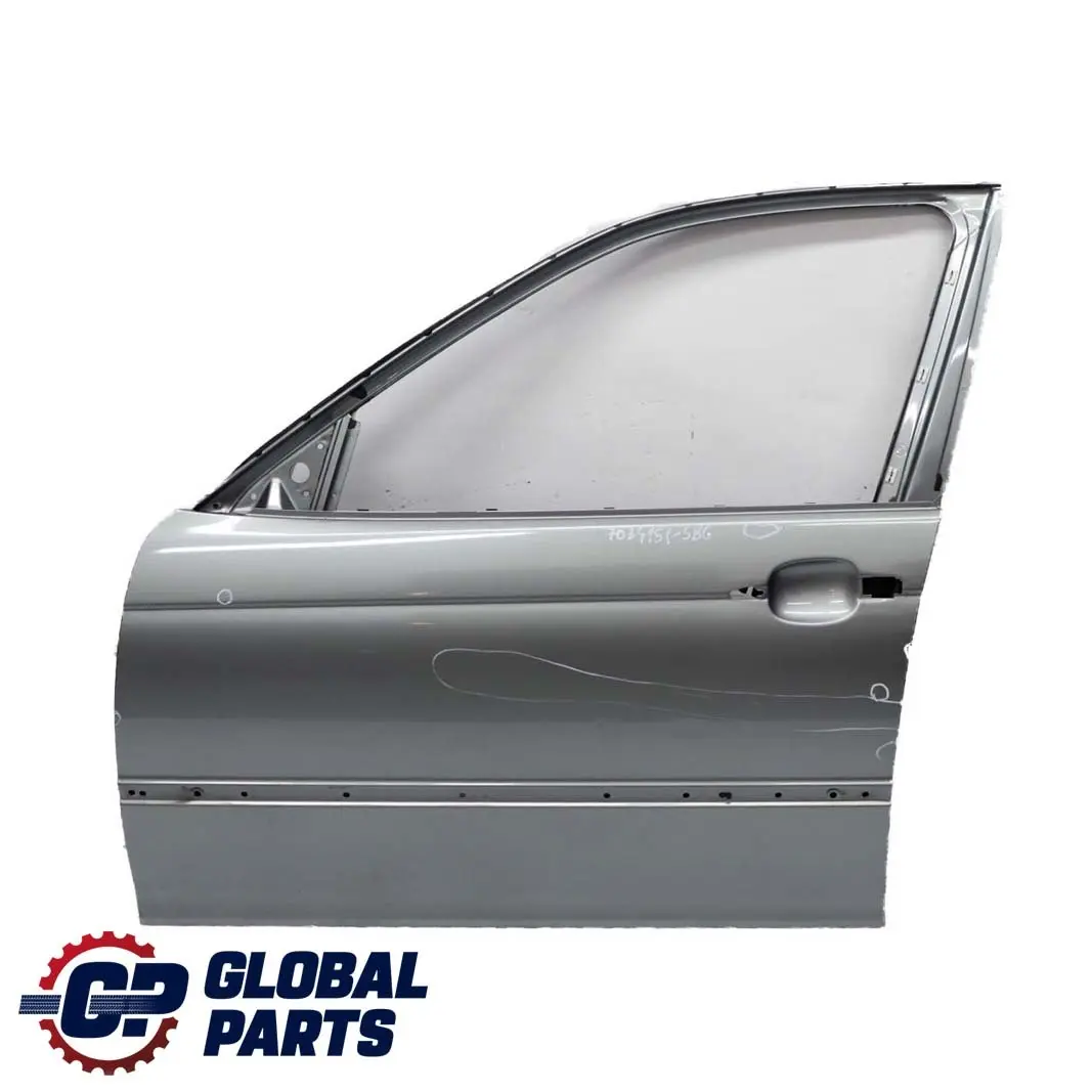 BMW 3 E46 Saloon Touring Door Front Left N/S Silbergrau Grey Metallic - A08