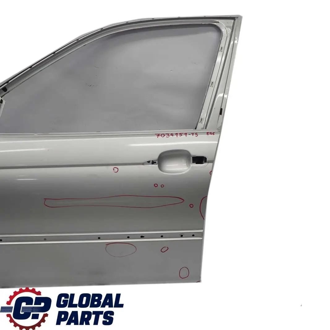 BMW 3 E46 Saloon Touring Door Front Left N/S Titansilber Titan Silber - 354 - SKU 7034151-TS - Part number 7034151