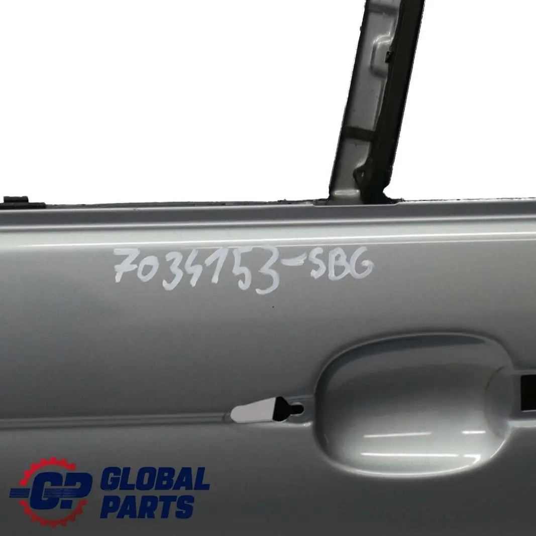BMW 3 E46 Limousine Tür Hinten Links Silbergrau Grau Metallic - A08 - SKU 7034153-SBG - Teilenummer 7034153