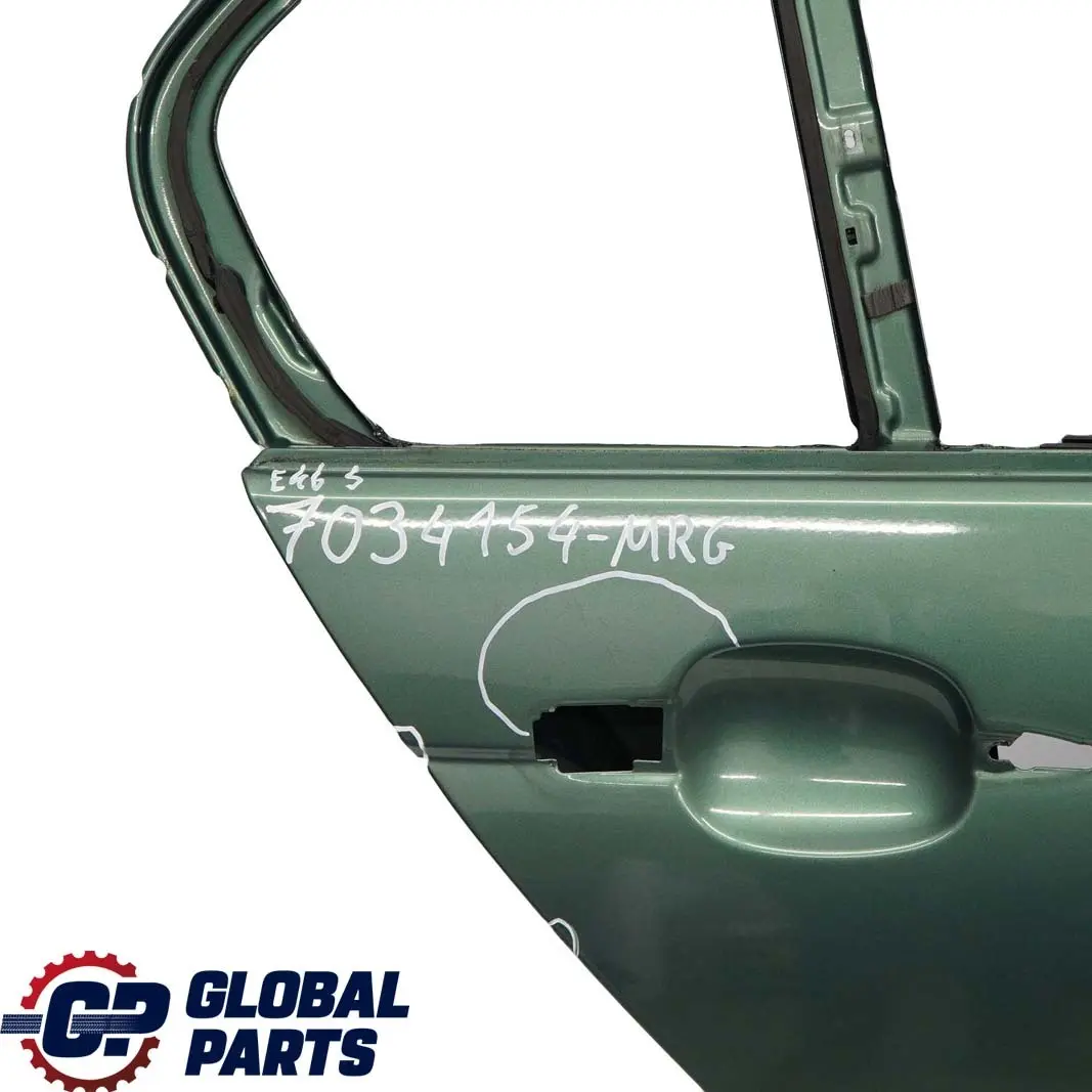 Door Rear Right O/S Meergruen Sea Green Metallic - 393 to BMW 3 E46 Saloon with Part number 7034154 BMW 3 E46 Saloon Door Rear Right O/S Meergruen Sea Green Metallic - 393 - SKU 7034154-MRG - Part number 7034154
