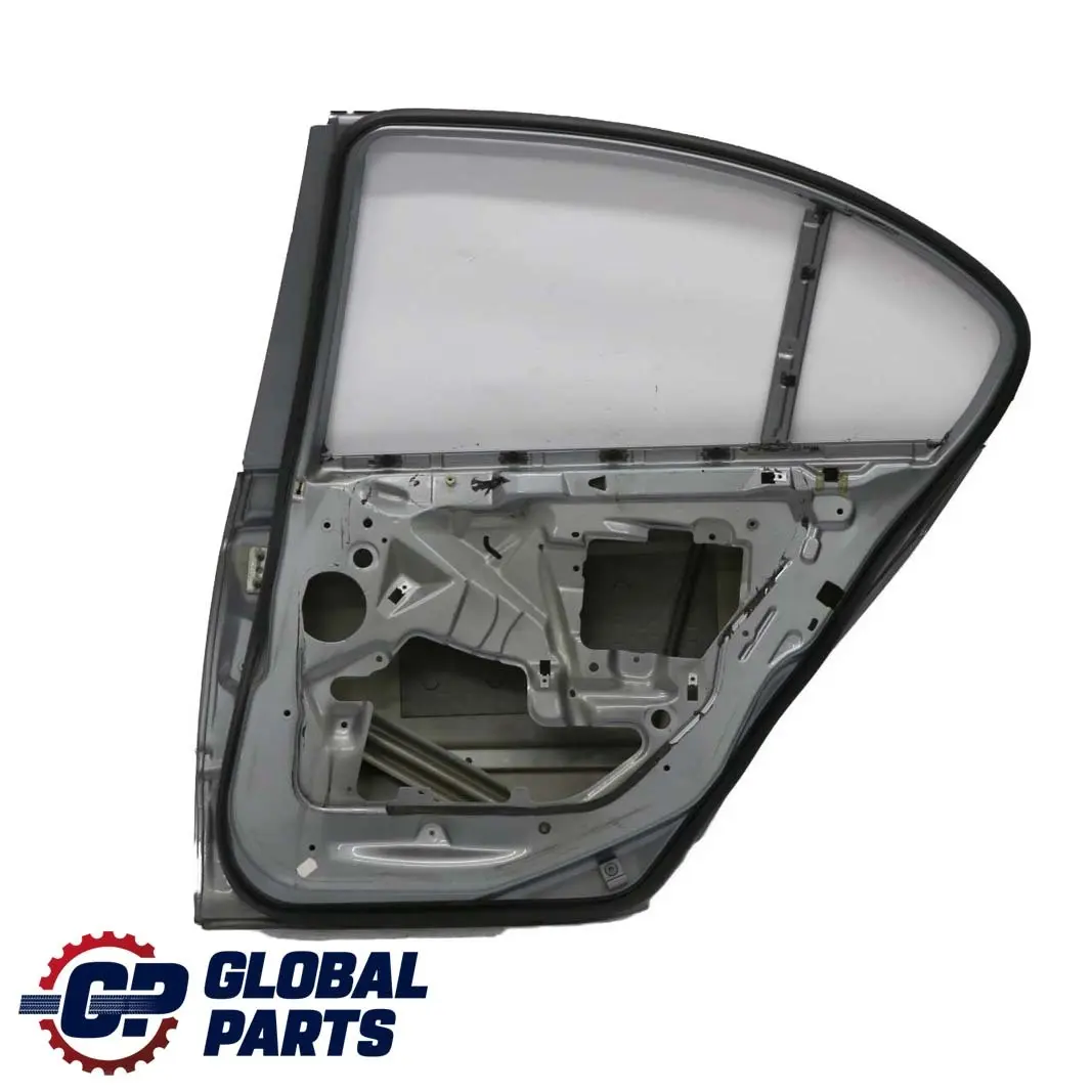 BMW 3 E46 Saloon Door Rear Right O/S Silbergrau Silver Grey Metallic - A08 - SKU 7034154-SBG - Part number 7034154