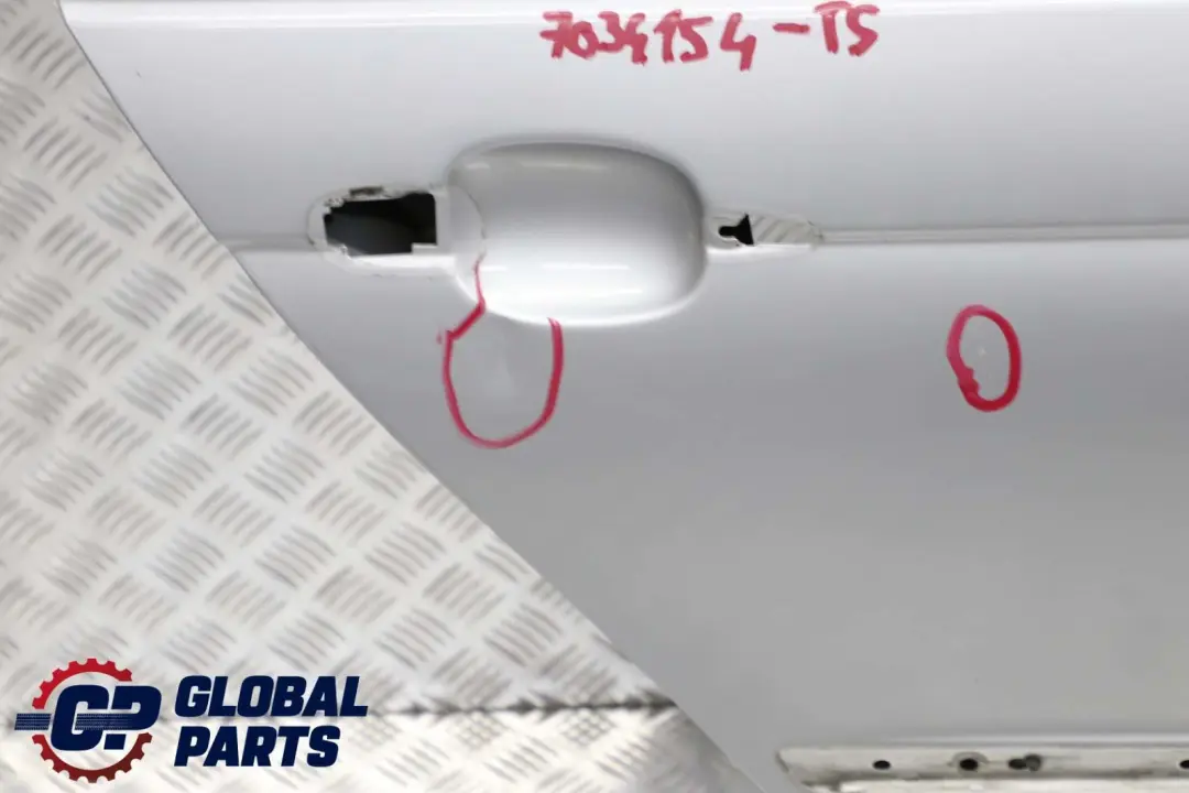 BMW E46 Berlina Portiera Posteriore Destra Argento-Titanio Titan - 354 - SKU 7034154-TS - Numero di parte 7034154