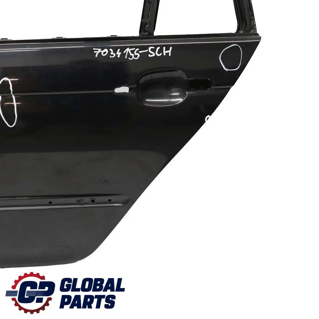 Door Rear Left N/S Schwarz 2 Black - 668 to BMW 3 Series E46 Touring with Part number 7034155 BMW 3 Series E46 Touring Door Rear Left N/S Schwarz 2 Black - 668 - SKU 7034155-SCH - Part number 7034155