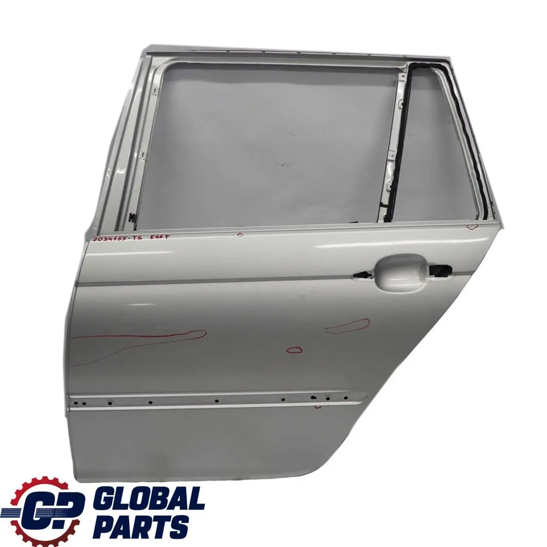 BMW 3 Series E46 Touring Door Rear Left N/S Titansilber Titan Silber - 354 - SKU 7034155-TS - Part number 7034155