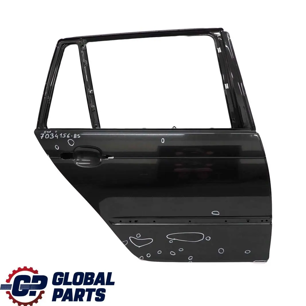 Door Rear Right O/S Black Sapphire Metallic - 475 to BMW 3 Series E46 Touring with Part number 7034156 BMW 3 Series E46 Touring Door Rear Right O/S Black Sapphire Metallic - 475 - SKU 7034156-BS - Part number 7034156