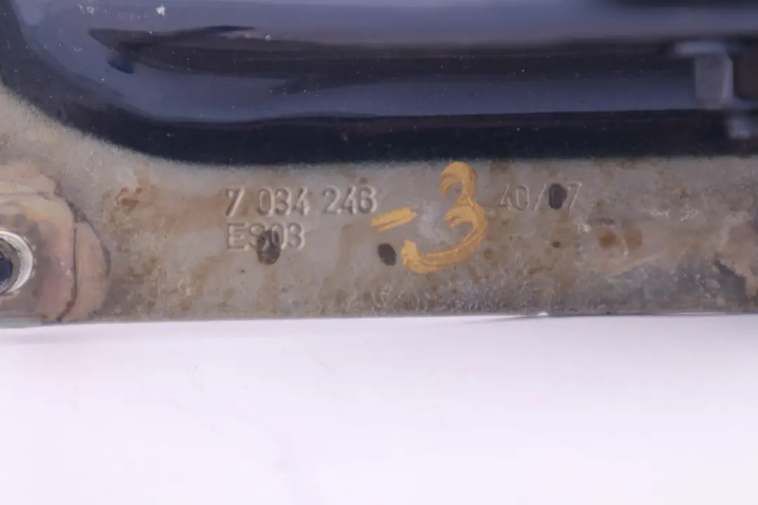 Right O/S Trunk Lid Boot Tailgate Hinge Arm Tiefseeblau Blue to BMW 5 Series E60 with Part number 7034246 BMW 5 Series E60 Right O/S Trunk Lid Boot Tailgate Hinge Arm Tiefseeblau Blue - SKU 7034246-3 - Part number 7034246