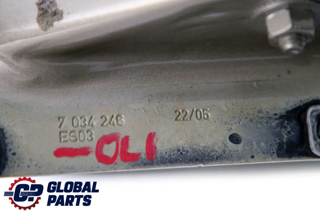 Right O/S Trunk Lid Boot Tailgate Hinge Arm Olivin Metallic to BMW 5 Series E60 with Part number 7034246 BMW 5 Series E60 Right O/S Trunk Lid Boot Tailgate Hinge Arm Olivin Metallic - SKU 7034246-OLI - Part number 7034246