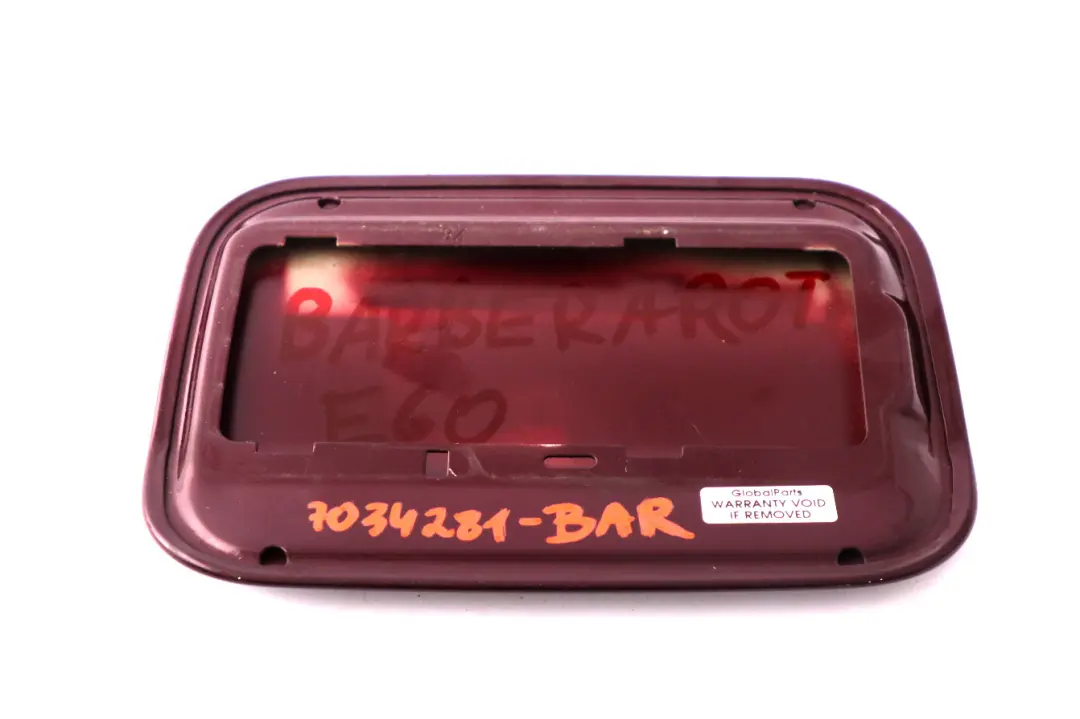 Fill In Flap Barberarot Metallic to BMW 5 Series E60 E61 Fuel Cover with Part number 7034281 BMW 5 Series E60 E61 Fuel Cover Fill In Flap Barberarot Metallic - SKU 7034281-BAR - Part number 7034281