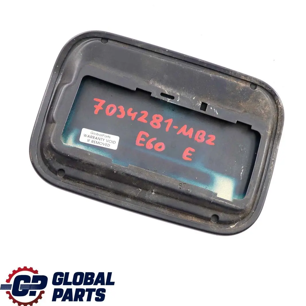 BMW 5 E60 E61 2 Cache pour Reservoir Bleu Monaco Metallique A35 - SKU 7034281-MB2 - Numéro de pièce 7034281