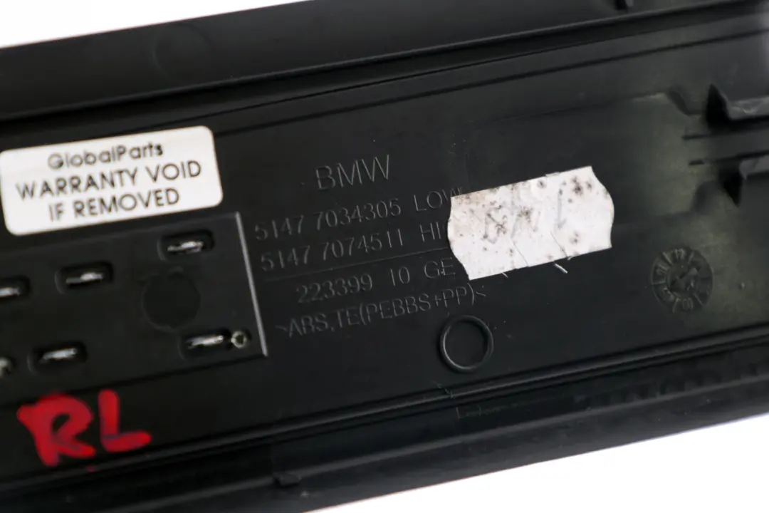 BMW E60 E61 Entrada Kick Puerta Sill Tapa Trasera Izquierda - SKU 7034305 - Número de pieza 7034305