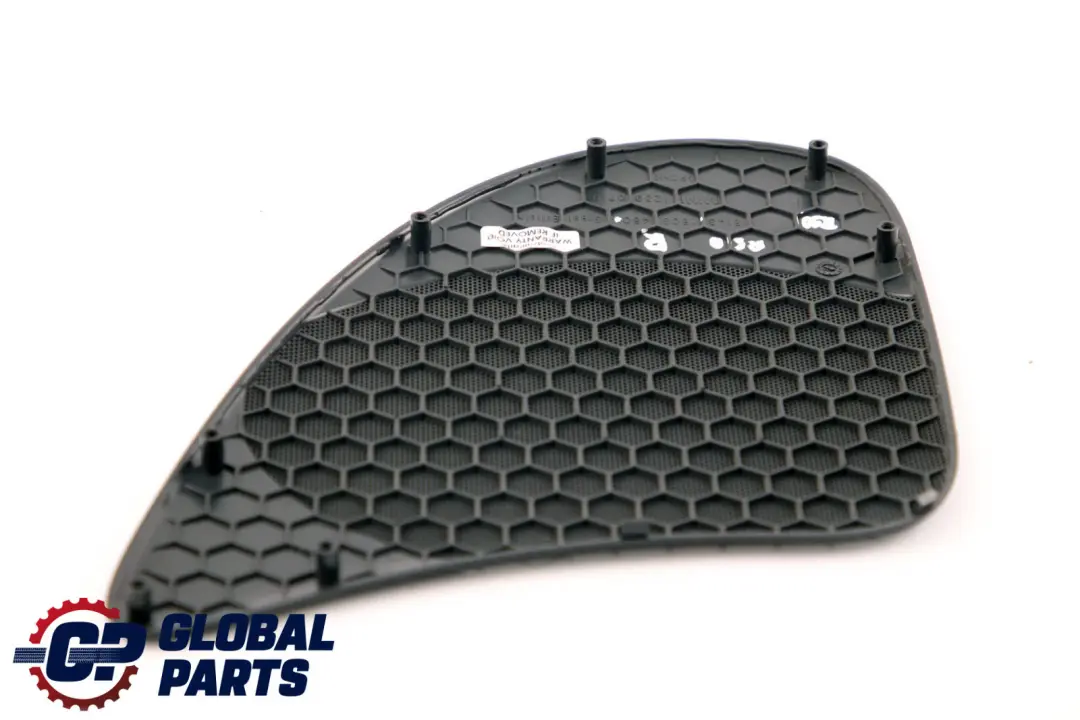 Copertura Trim inferiore Altoparlante Destro Griglia Panther Black per Mini R50 R53 con numero di parte 7034348 Mini R50 R53 Copertura Trim inferiore Altoparlante Destro Griglia Panther Black - SKU 7034348 - Numero di parte 7034348