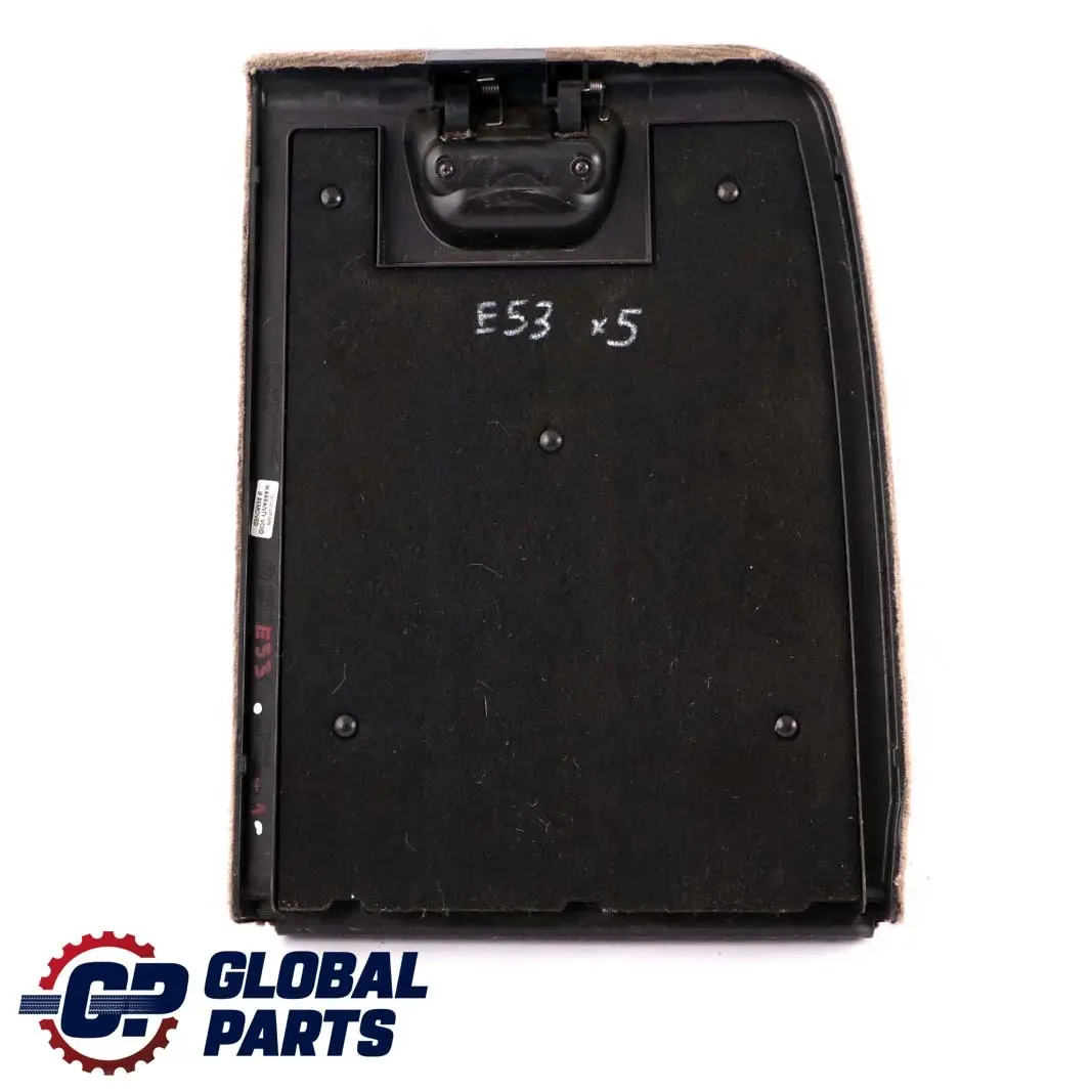 BMW X5 Series E53 Trunk Lid Interior Left Flap Trim N/S Light Beige - SKU 7034365-1 - Part number 7034365