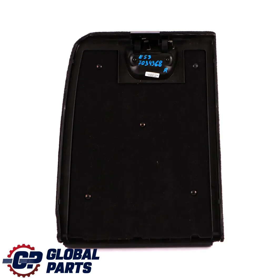 Trunk Lid Interior Right Flap Cover Trim O/S Anthracite to BMW X5 E53 with Part number 7034368 BMW X5 E53 Trunk Lid Interior Right Flap Cover Trim O/S Anthracite - SKU 7034368 - Part number 7034368