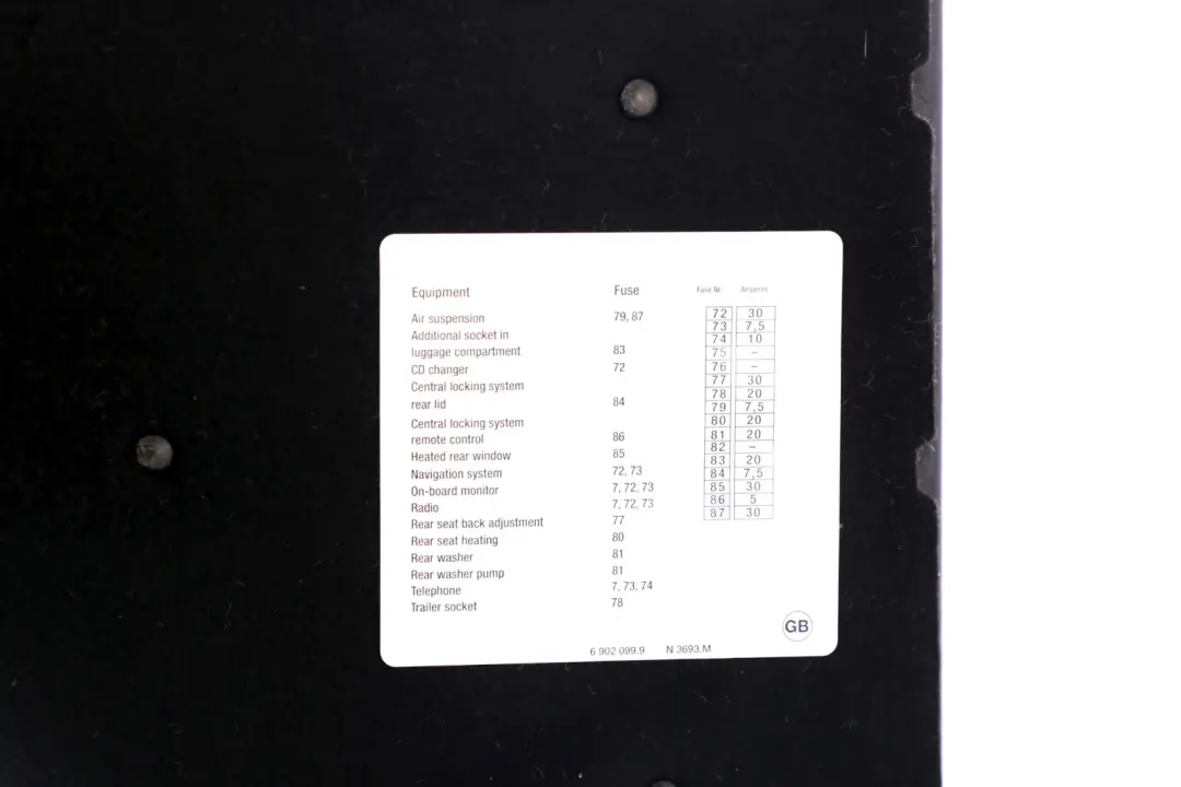  *BMW X5 er E53 Klappe Gepäckraum Rechts Pastellgrün 3402122 - SKU 7034374 - Teilenummer 7034374