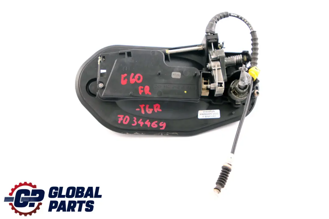 BMW 5 Series E60 E61 Complete Front Right Grab Handle O/S Titangrau II Grey A36 - SKU rhd-7034469-TGR - Part number 7034469