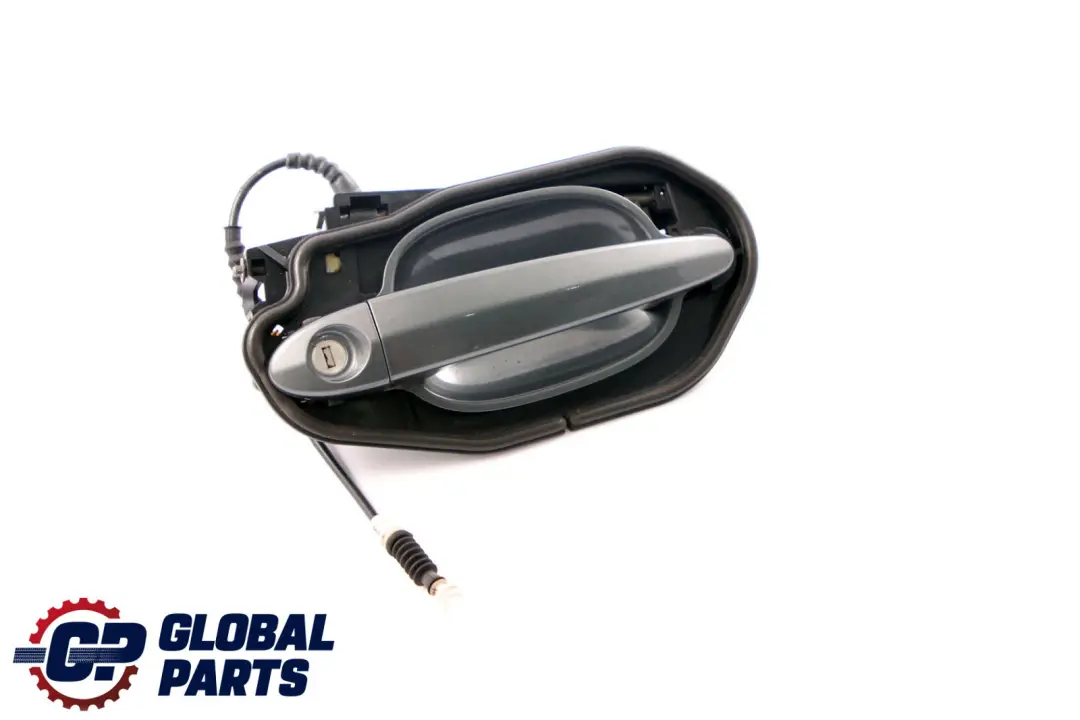BMW 5 Series E60 E61 Complete Front Right Grab Handle O/S Titangrau II Grey A36 - SKU rhd-7034469-TGR - Part number 7034469