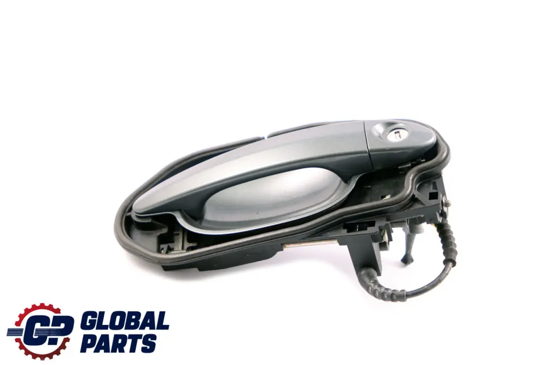 BMW 5 Series E60 E61 Complete Front Right Grab Handle O/S Titangrau II Grey A36 - SKU rhd-7034469-TGR - Part number 7034469