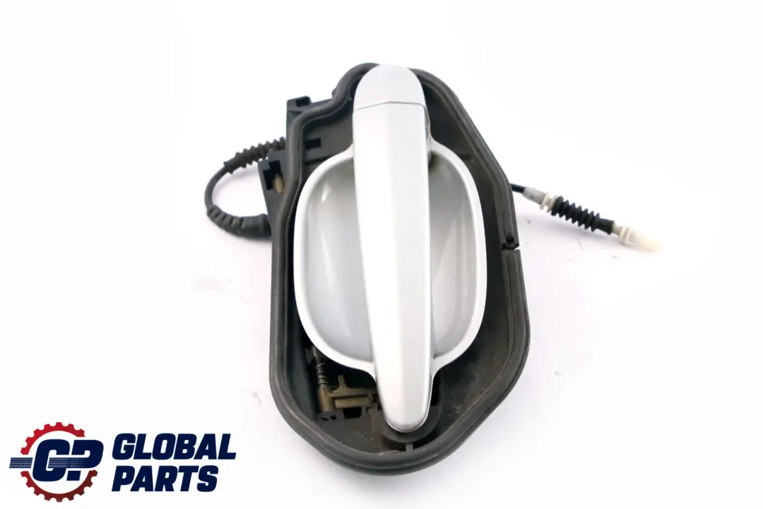  £BMW 5 Series E60 E61 Complete Front Left Grab Handle N/S Titansilber Silver 354 - SKU rhd-7034469-TS - Part number 7034469