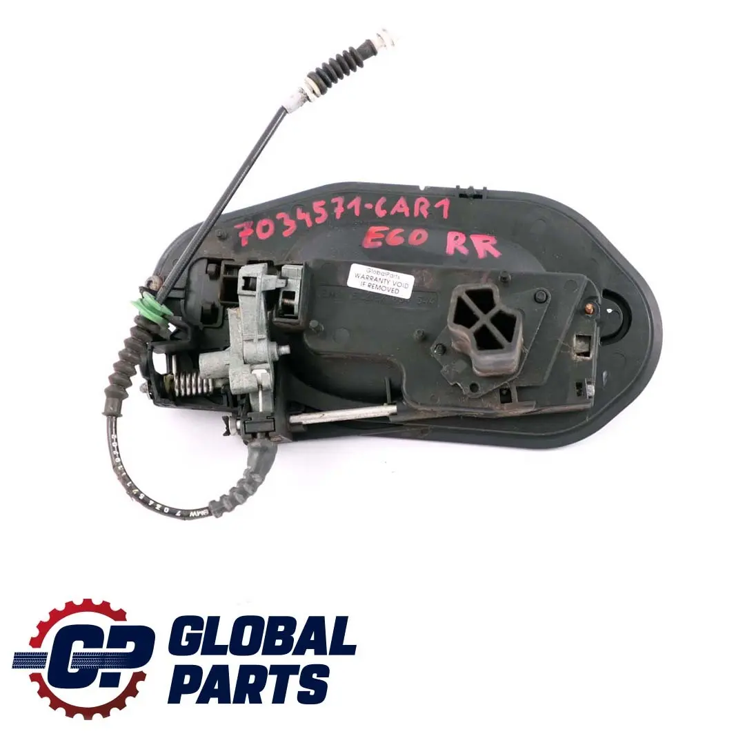 BMW E60 E61 Rear Complete Grab Handle Right O/S Carbonschwarz - 416 - SKU 7034571-CAR1 - Part number 7034571
