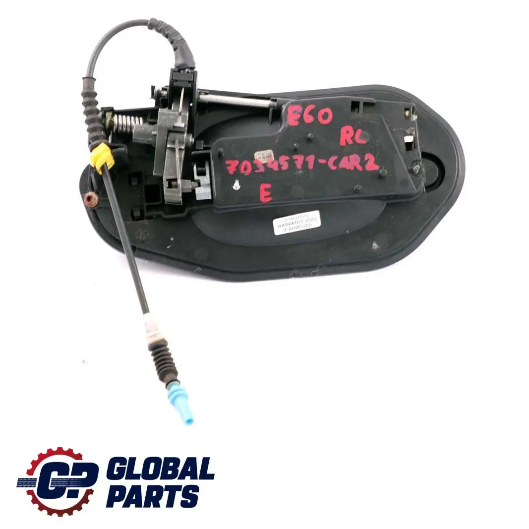  @BMW 5 Series E60 E61 2 Complete Rear Left Grab Handle N/S Carbonschwarz Black - SKU 7034571-CAR2 - Part number 7034571