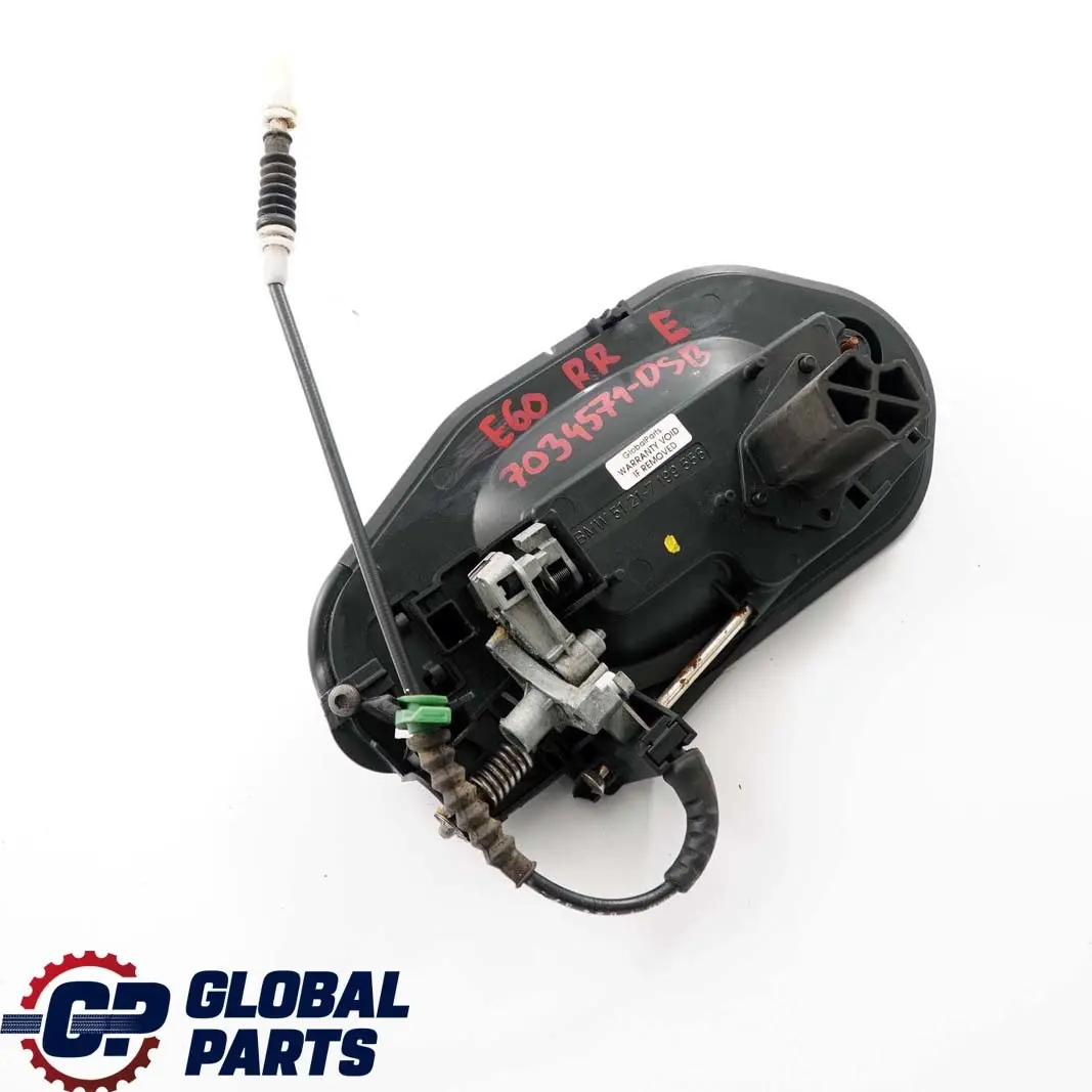 Asidero trasero derecho Tiefseeblau Deep Sea Blue A76 para BMW E60 E61 con número de pieza 7034571 BMW E60 E61 Asidero trasero derecho Tiefseeblau Deep Sea Blue A76 - SKU 7034571-DSB - Número de pieza 7034571