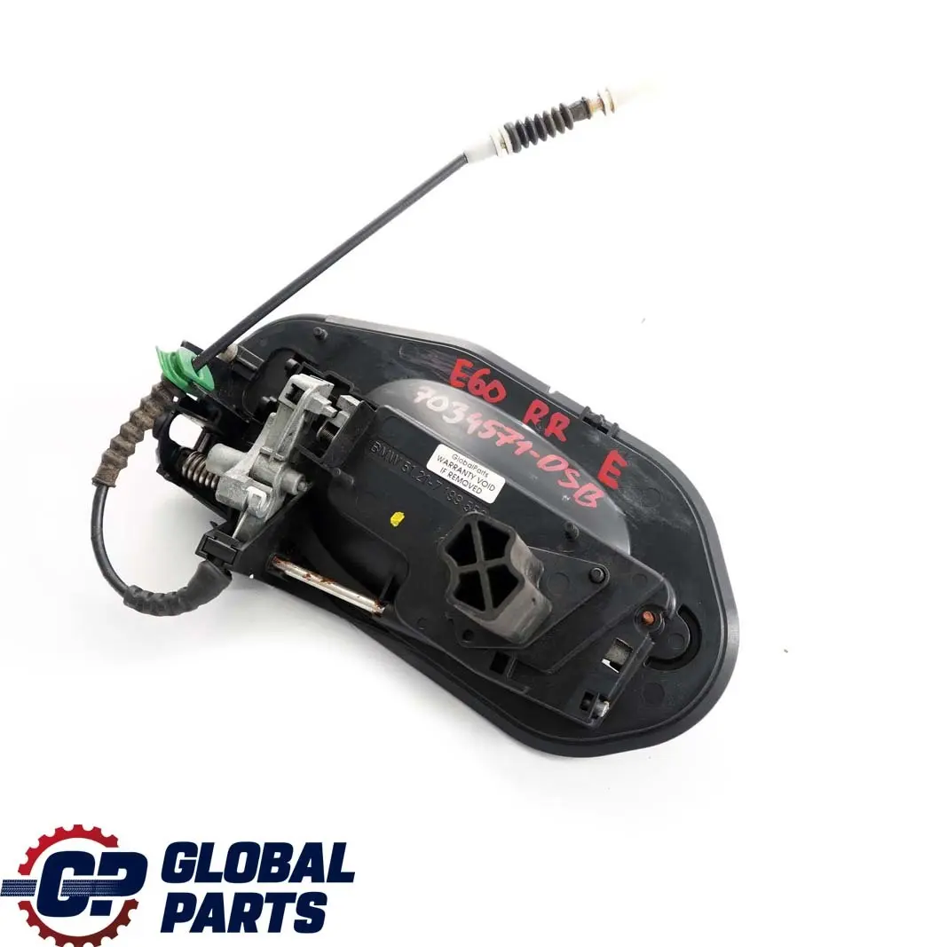 Asidero trasero derecho Tiefseeblau Deep Sea Blue A76 para BMW E60 E61 con número de pieza 7034571 BMW E60 E61 Asidero trasero derecho Tiefseeblau Deep Sea Blue A76 - SKU 7034571-DSB - Número de pieza 7034571