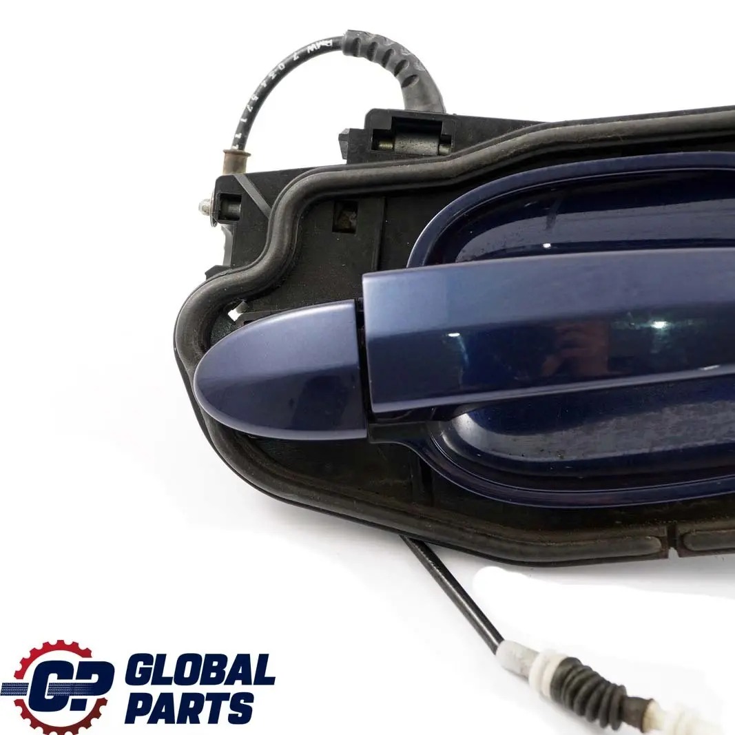 BMW E60 E61 1 Asidero trasero derecho Tiefseeblau Deep Sea Blue A76 - SKU 7034571-DSB1 - Número de pieza 7034571