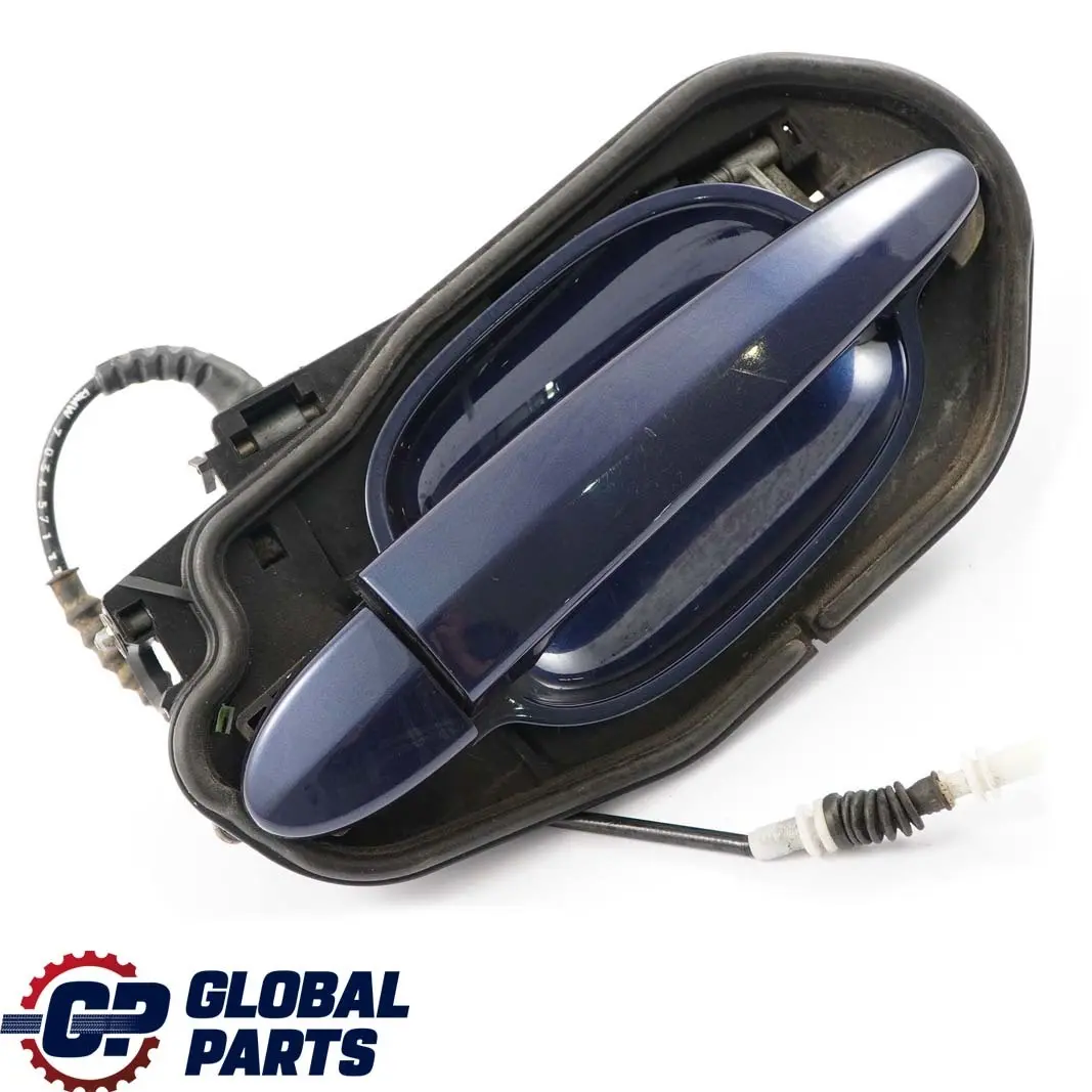 BMW E60 E61 1 Asidero trasero derecho Tiefseeblau Deep Sea Blue A76 - SKU 7034571-DSB1 - Número de pieza 7034571