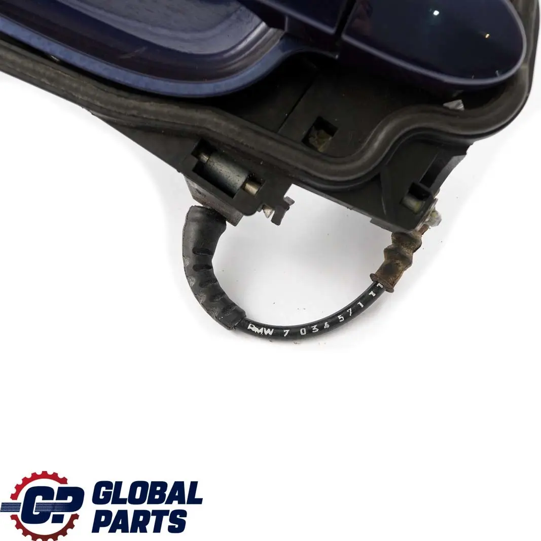 BMW E60 E61 1 Asidero trasero derecho Tiefseeblau Deep Sea Blue A76 - SKU 7034571-DSB1 - Número de pieza 7034571