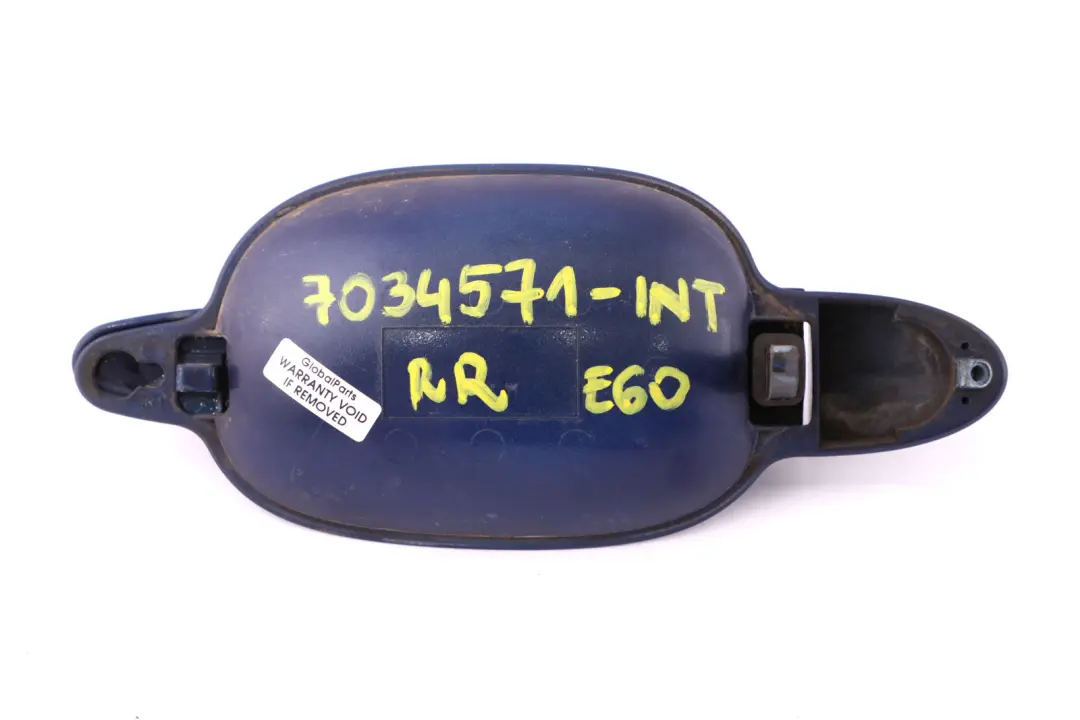 BMW 5 Series E60 E61 Rear Right Grab Handle O/S Interlagos Blau Blue A30 - SKU 7034571-INT - Part number 7034571