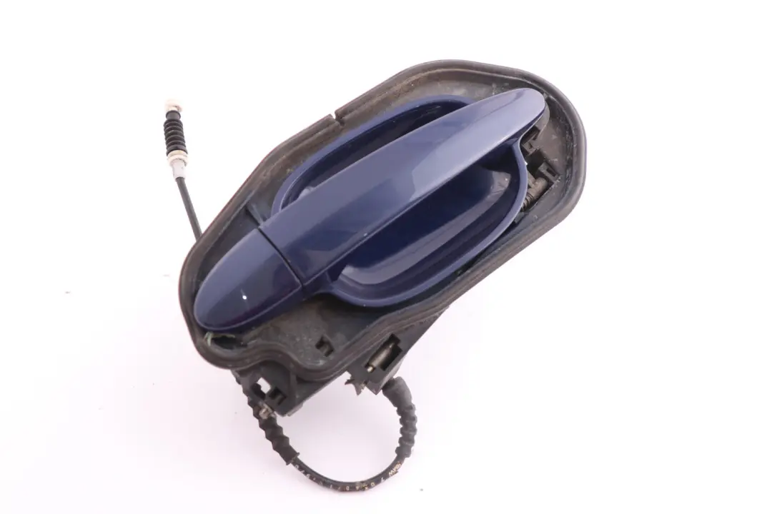 BMW 5 Series E60 E61 Complete Rear Left Grab Handle N/S Interlagos Blau Blue - SKU 7034571-INT1 - Part number 7034571