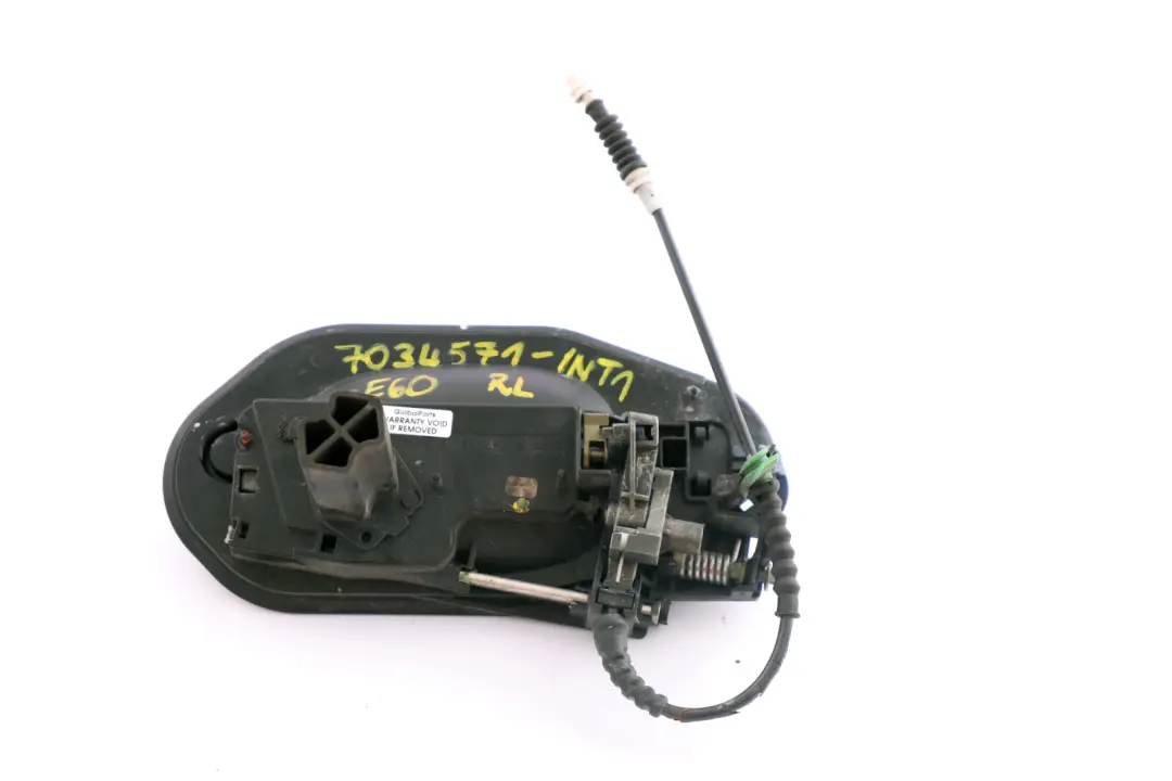 BMW 5 Series E60 E61 Complete Rear Left Grab Handle N/S Interlagos Blau Blue - SKU 7034571-INT1 - Part number 7034571