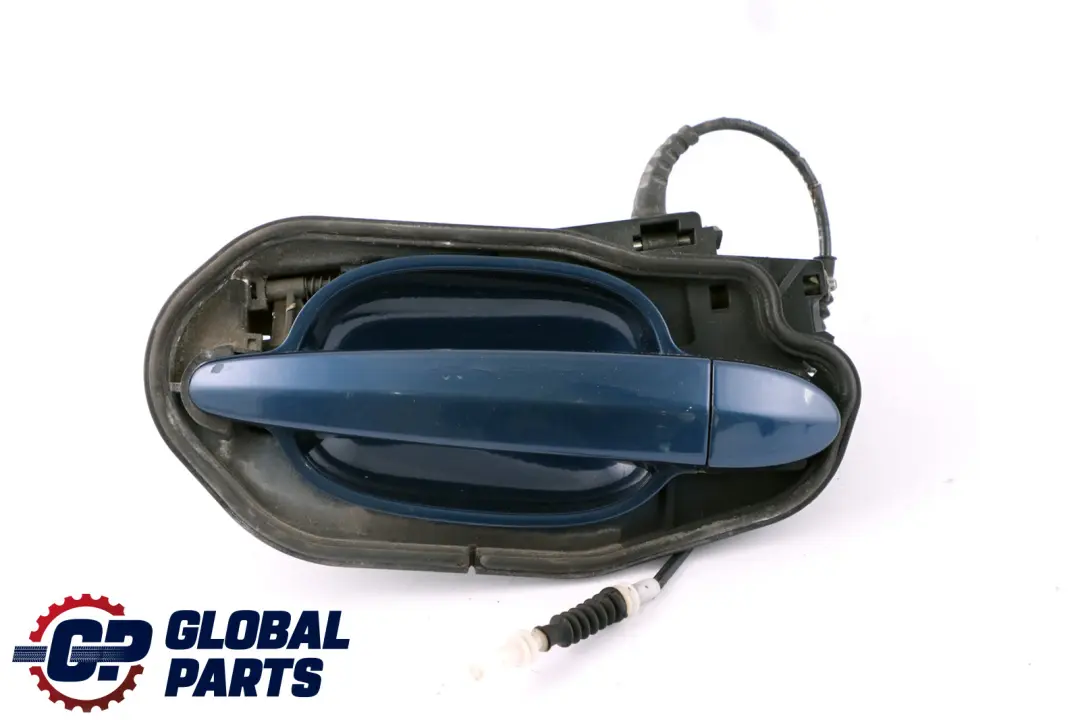 Komplett Griffbügel Hinten Links Mysticblau Blau A07 für BMW 5 er E60 E61 mit Teilenummer 7034571 BMW 5 er E60 E61 Komplett Griffbügel Hinten Links Mysticblau Blau A07 - SKU 7034571-MYS - Teilenummer 7034571