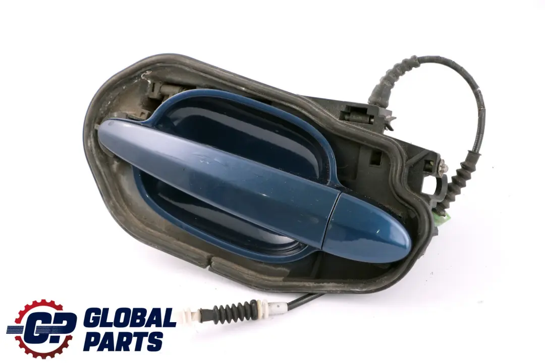 BMW 5 er E60 E61 Komplett Griffbügel Hinten Links Mysticblau Blau A07 - SKU 7034571-MYS - Teilenummer 7034571
