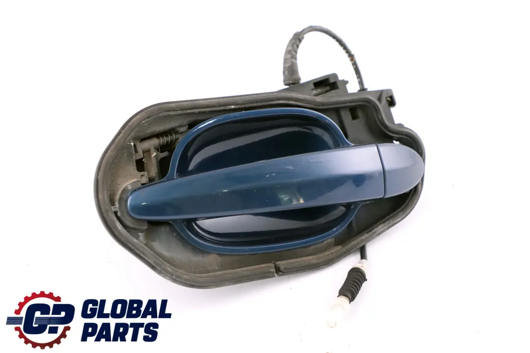 Komplett Griffbügel Hinten Links Mysticblau Blau A07 für BMW 5 er E60 E61 mit Teilenummer 7034571 BMW 5 er E60 E61 Komplett Griffbügel Hinten Links Mysticblau Blau A07 - SKU 7034571-MYS - Teilenummer 7034571