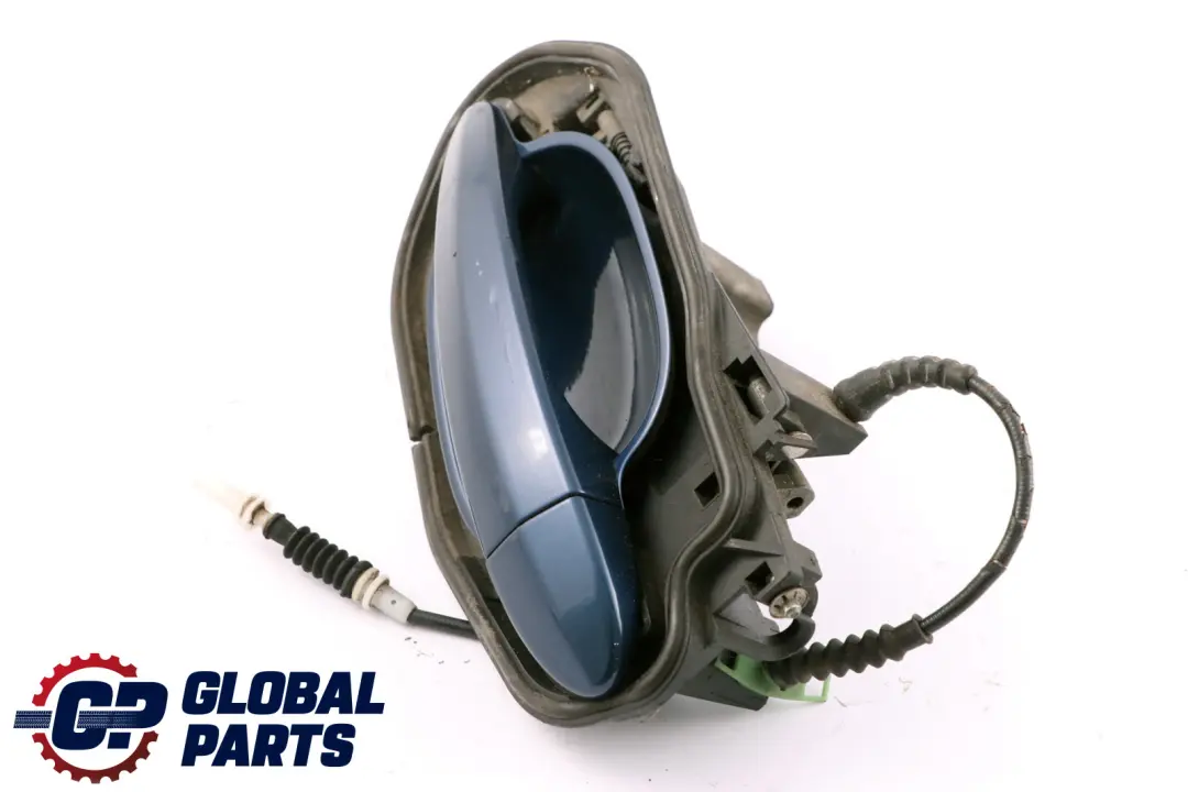 Komplett Griffbügel Hinten Links Mysticblau Blau A07 für BMW 5 er E60 E61 mit Teilenummer 7034571 BMW 5 er E60 E61 Komplett Griffbügel Hinten Links Mysticblau Blau A07 - SKU 7034571-MYS - Teilenummer 7034571