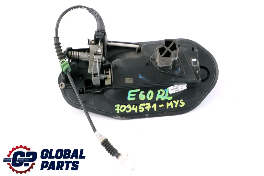 BMW 5 er E60 E61 Komplett Griffbügel Hinten Links Mysticblau Blau A07 - SKU 7034571-MYS - Teilenummer 7034571
