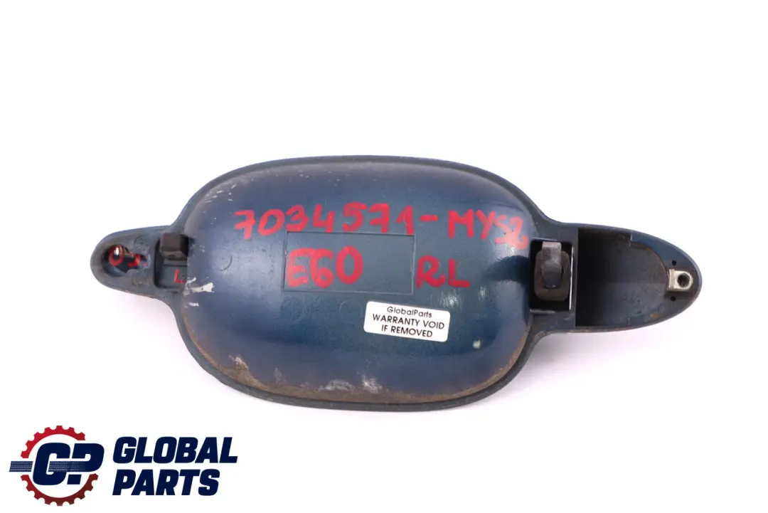 Left Grab Handle N/S Mysticblau Metallic Blue A07 to BMW 5 Series 2 E60 E61 Rear with Part number 0154342 BMW 5 Series 2 E60 E61 Rear Left Grab Handle N/S Mysticblau Metallic Blue A07 - SKU 7034571-MYS2 - Part number 0154342