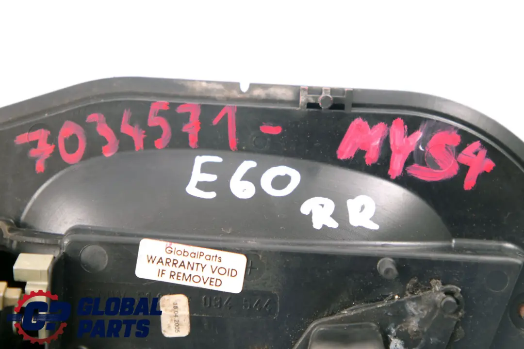 BMW 5 Series E60 E61 Complete Rear Right Grab Handle O/S Mysticblau Mystic Blue - SKU 7034571-MYS4 - Part number 7034571