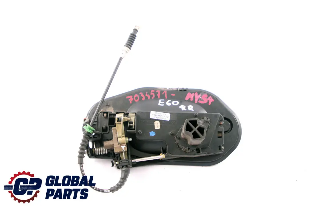 BMW 5 Series E60 E61 Complete Rear Right Grab Handle O/S Mysticblau Mystic Blue - SKU 7034571-MYS4 - Part number 7034571