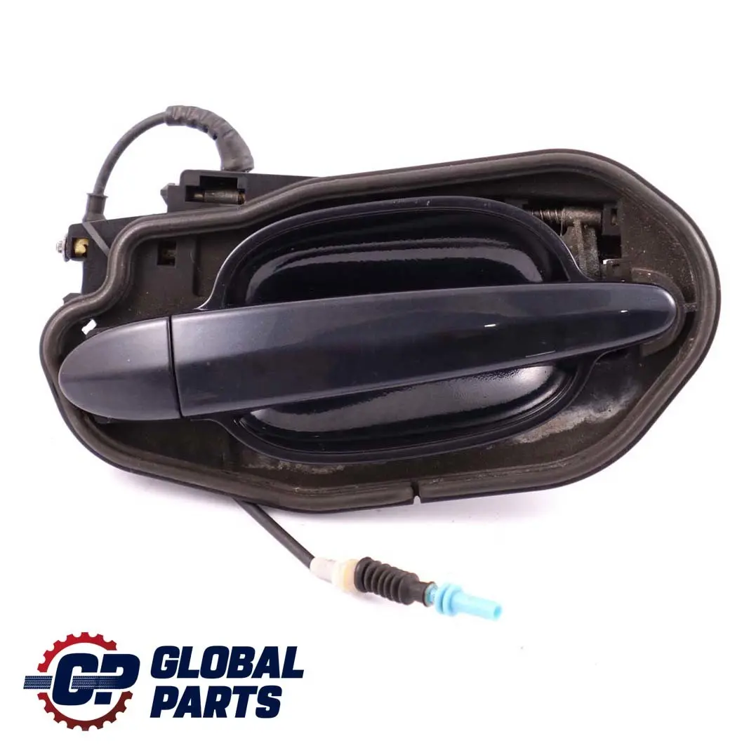 Complete Rear Right Grab Handle O/S Orientblau Orient Blue to BMW 5 Series E60 E61 with Part number 7034571 BMW 5 Series E60 E61 Complete Rear Right Grab Handle O/S Orientblau Orient Blue - SKU 7034571-OB - Part number 7034571