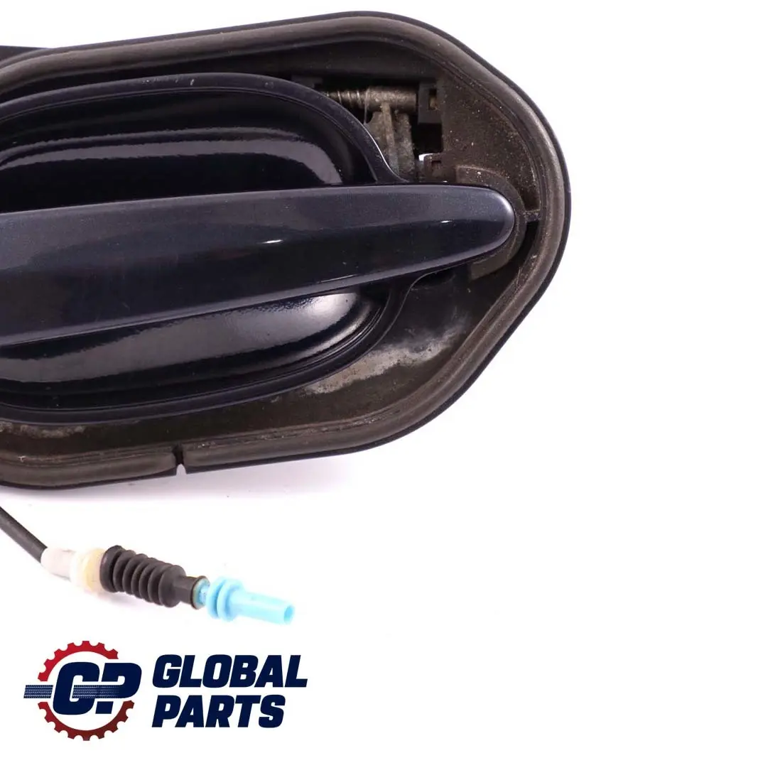 Complete Rear Right Grab Handle O/S Orientblau Orient Blue to BMW 5 Series E60 E61 with Part number 7034571 BMW 5 Series E60 E61 Complete Rear Right Grab Handle O/S Orientblau Orient Blue - SKU 7034571-OB - Part number 7034571